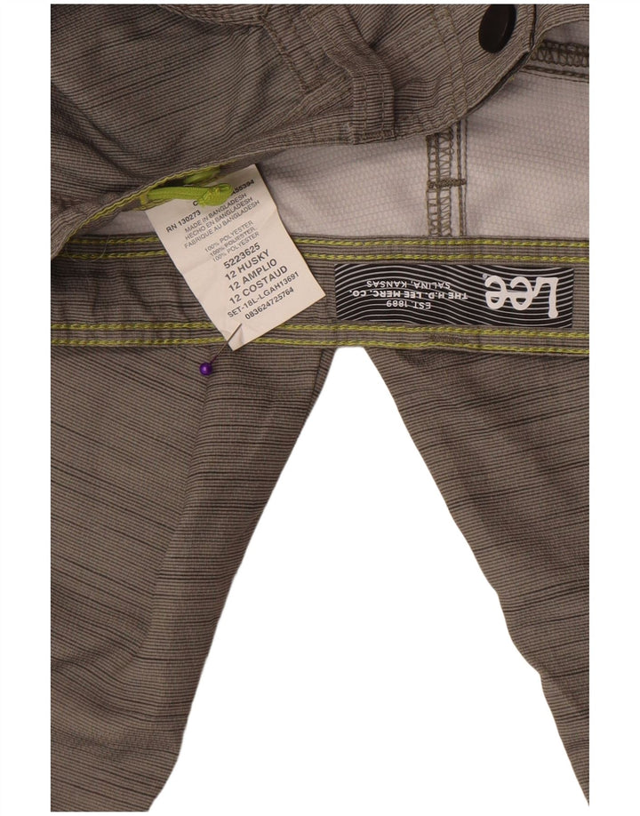 Pantaloncini cargo Lee da ragazzo 11-12 anni W27 Poliestere chiazzato grigio