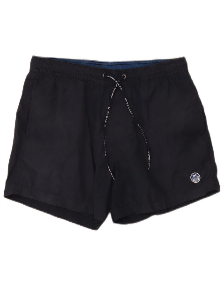 Pantaloncini da bagno da uomo North Sails medio cotone blu navy