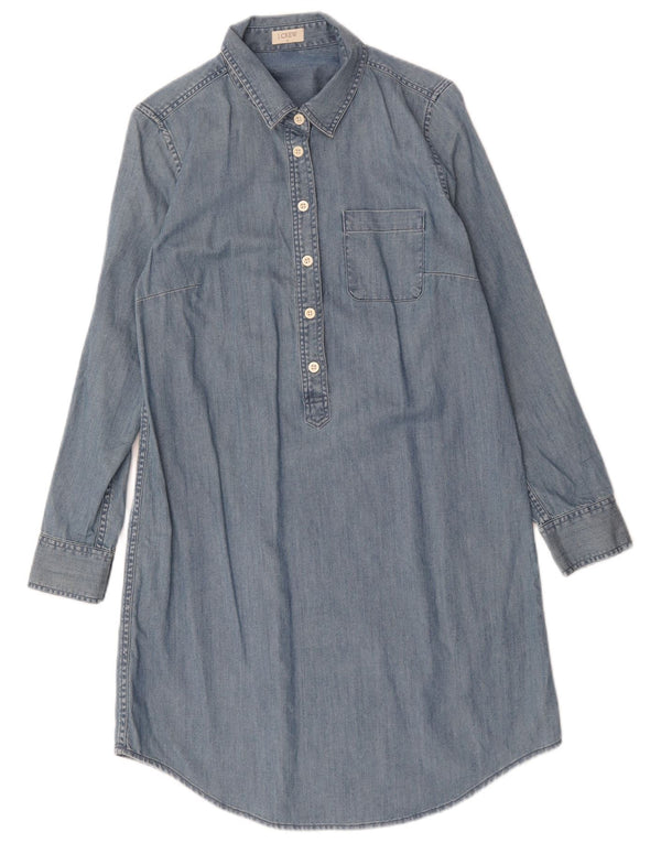 Abito in denim a maniche lunghe da donna J. Crew UK 14 Blu medio