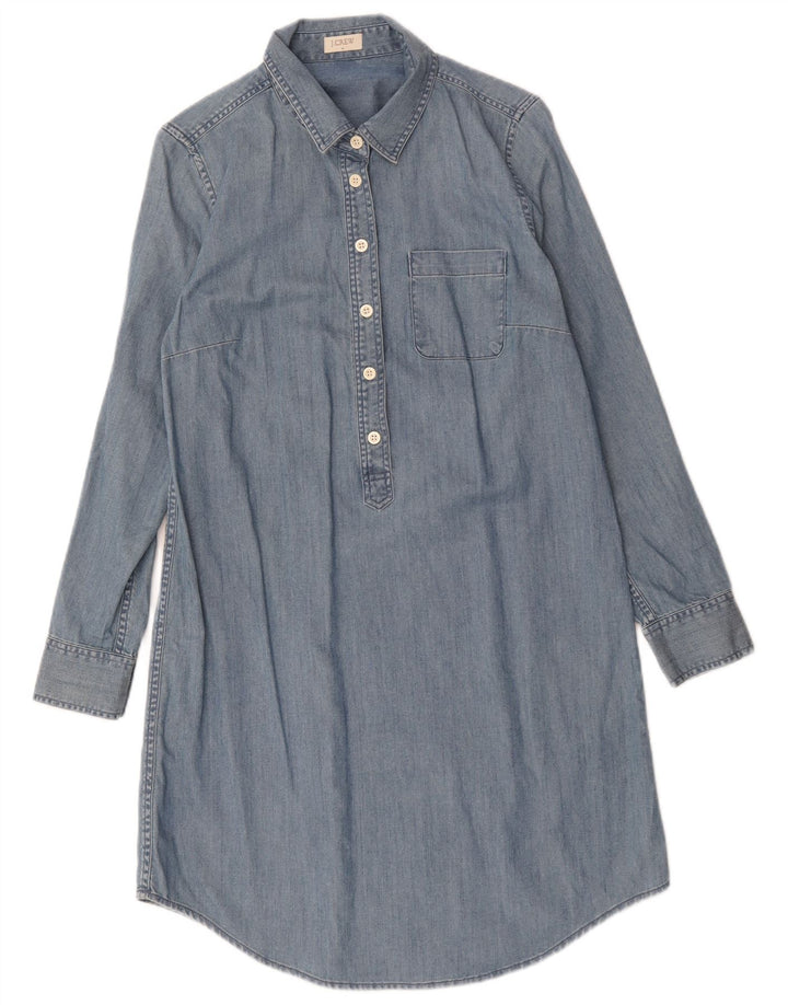 Abito in denim a maniche lunghe da donna J. Crew UK 14 Blu medio