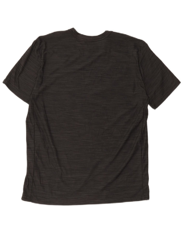 T-shirt Nike Dri Fit da uomo, grande, in poliestere a righe nere