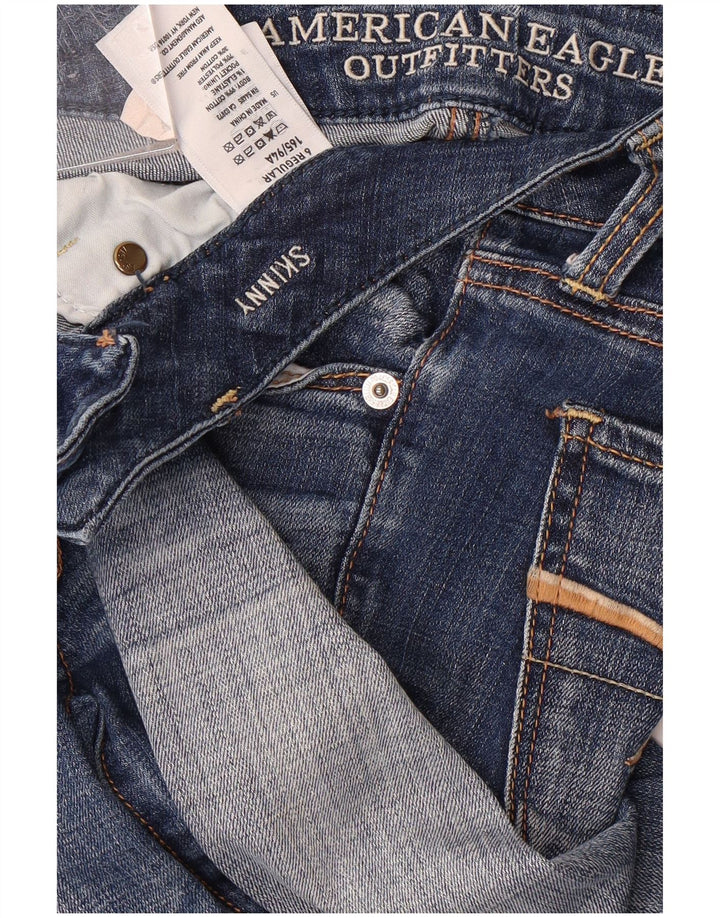 AMERICAN EAGLE Womens Skinny Jeans US 6 Medium W32 L31 Blue Cotton