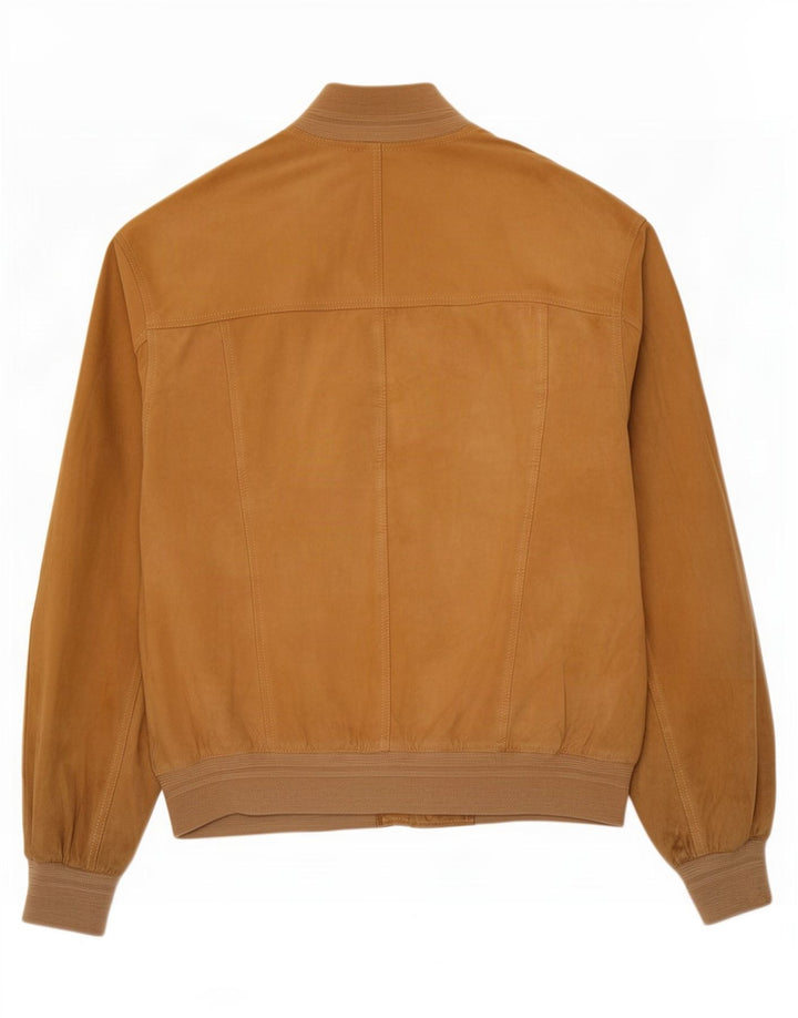 Giacca vintage in pelle scamosciata da uomo IT 52 XL in pelle marrone