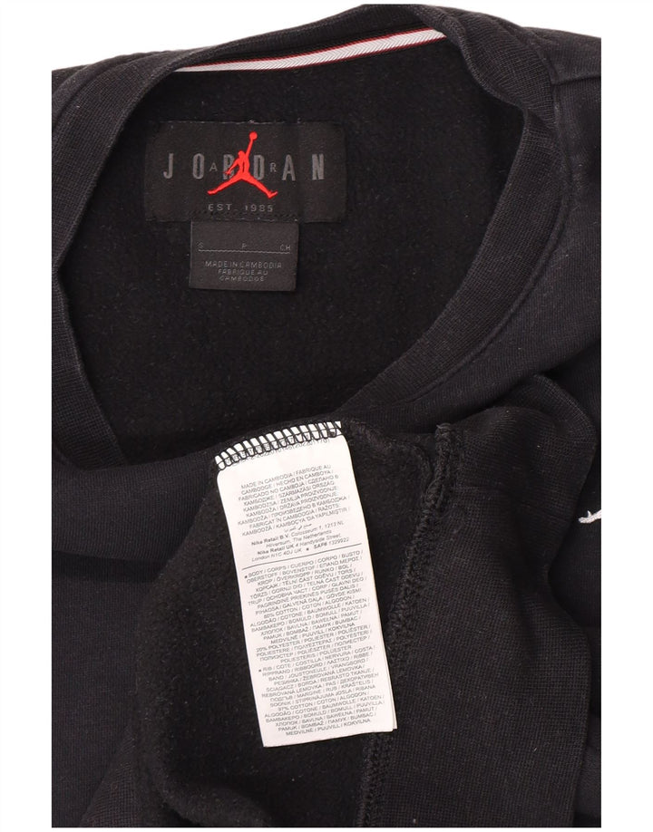 Felpa Jordan Uomo Maglione Piccolo Cotone Nero