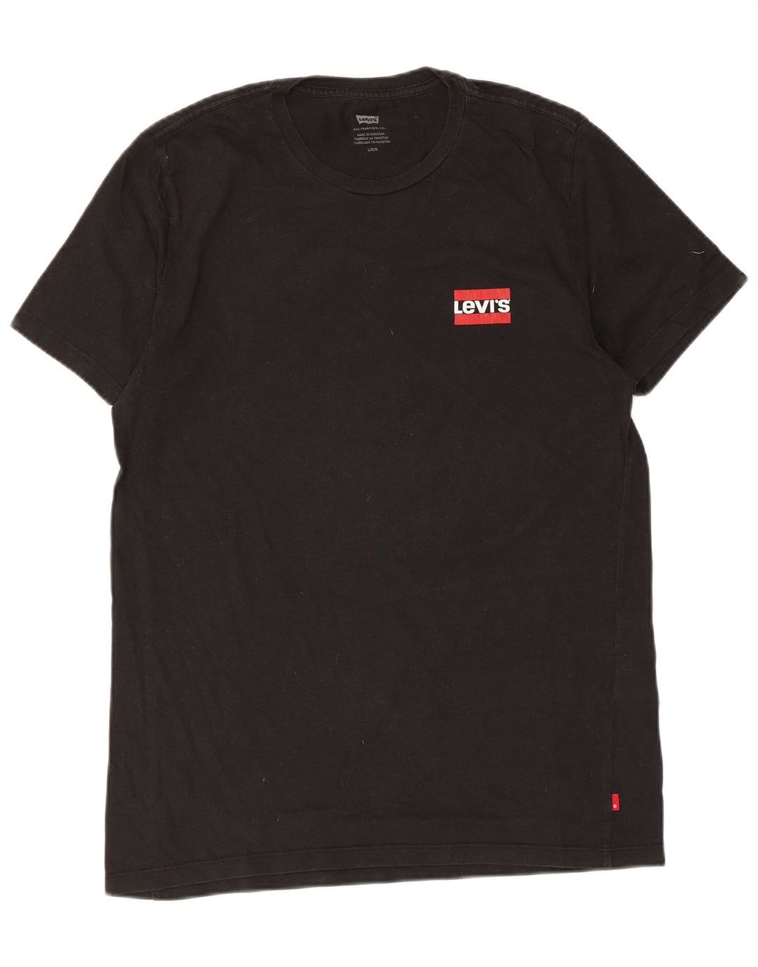T-shirt da uomo Levi's Top Large in cotone nero