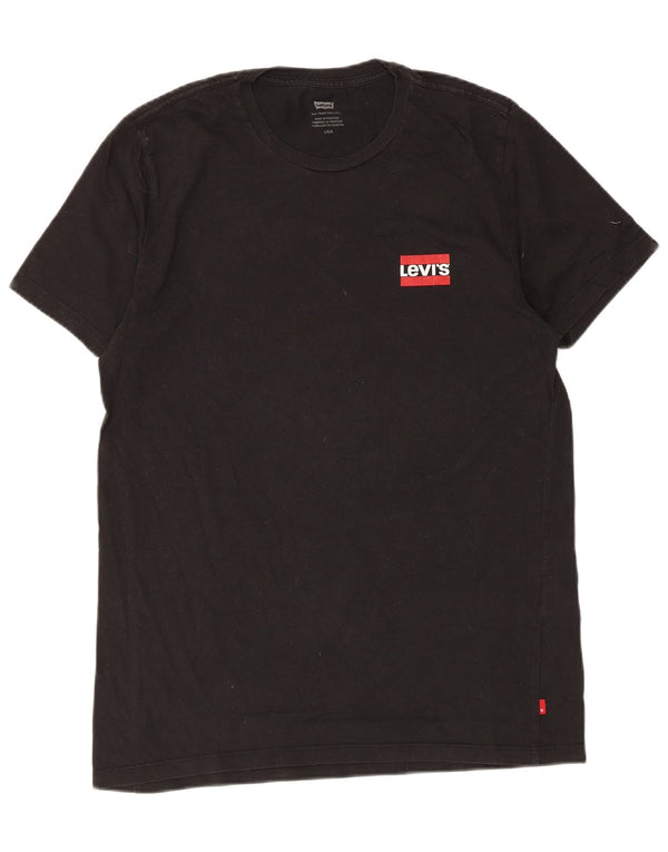 T-shirt da uomo Levi's Top Large in cotone nero