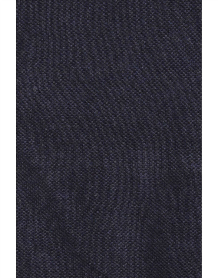 Maglione da uomo con zip e collo John Lewis, grande, in cotone blu navy