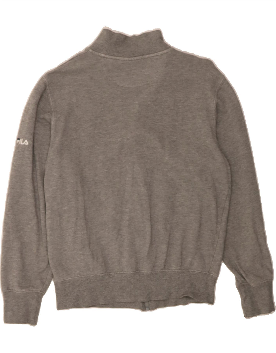 FILA Womens Graphic Tracksuit Top Jacket UK 10 Small Grey Polyester Vintage Fila and Second-Hand Fila from Messina Hembry 