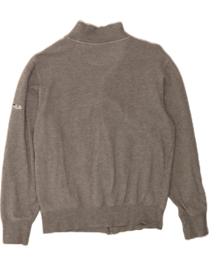 FILA Womens Graphic Tracksuit Top Jacket UK 10 Small Grey Polyester Vintage Fila and Second-Hand Fila from Messina Hembry 