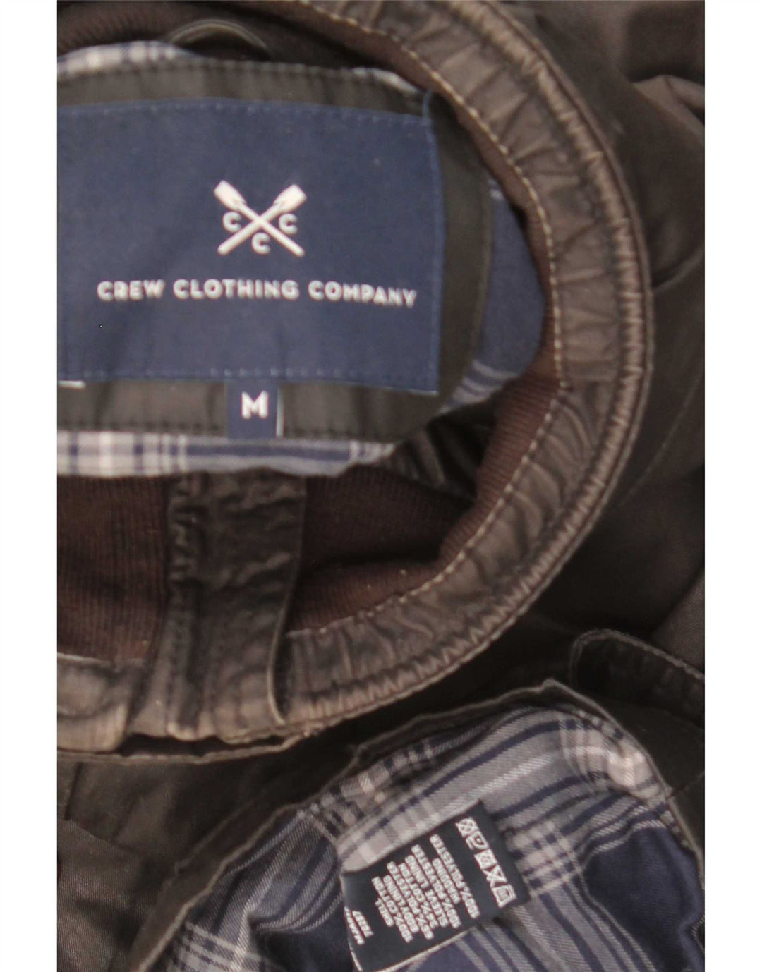 Crew Clothing Giacca da uomo in cotone cerato UK 38 Cotone nero medio