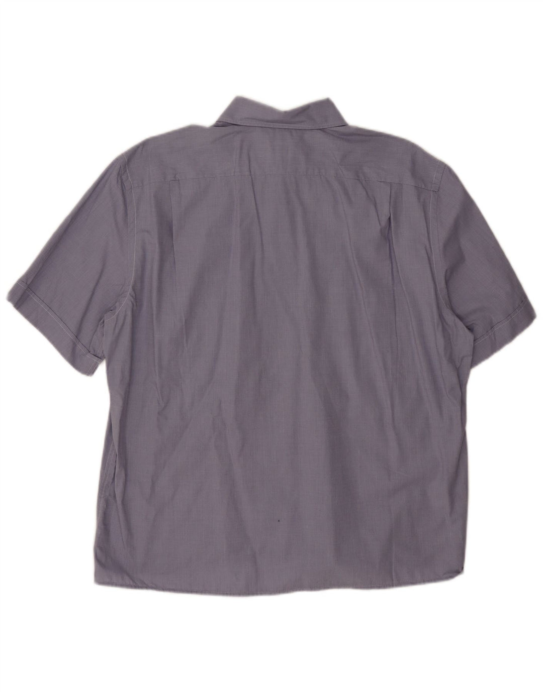 Camicia a maniche corte da uomo Lacoste taglia 42 grande in cotone blu
