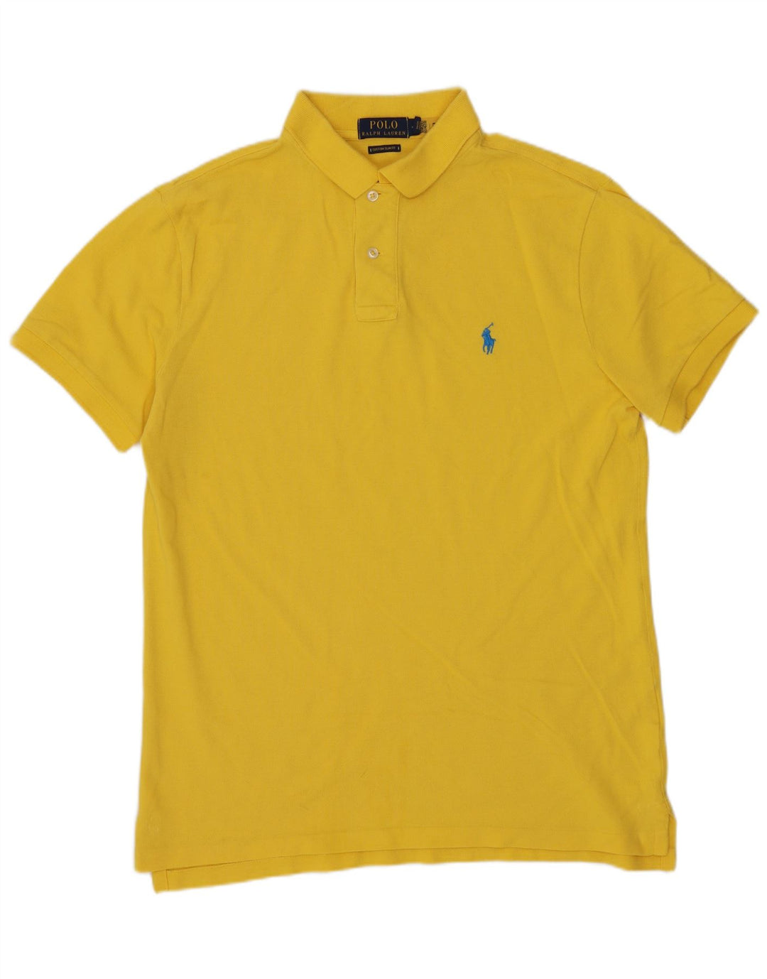POLO RALPH LAUREN Polo da uomo slim fit personalizzata giallo medio