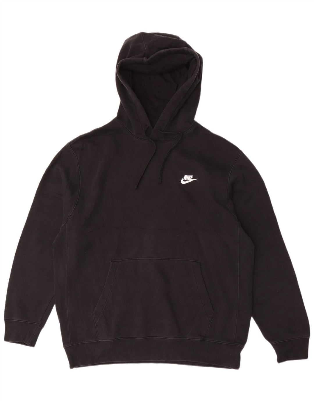 Felpa con cappuccio da uomo Nike Large in cotone nero