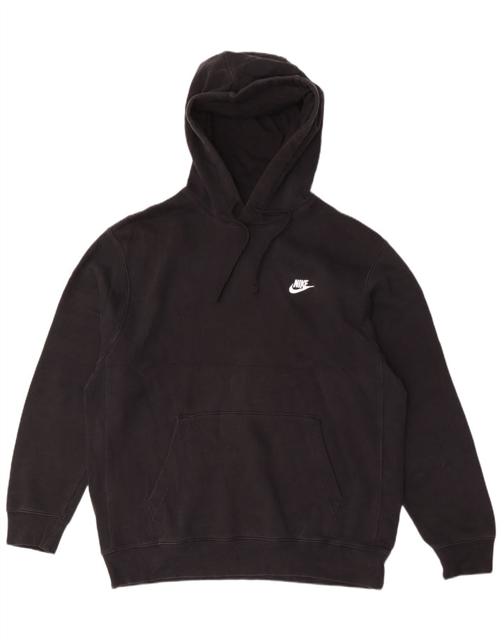 Felpa con cappuccio da uomo Nike Large in cotone nero