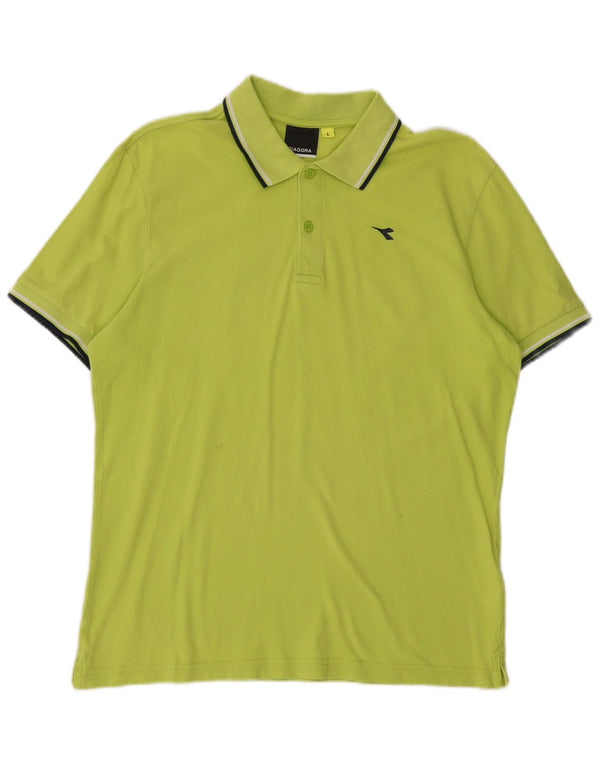 Polo DIADORA Uomo Large Verde Cotone