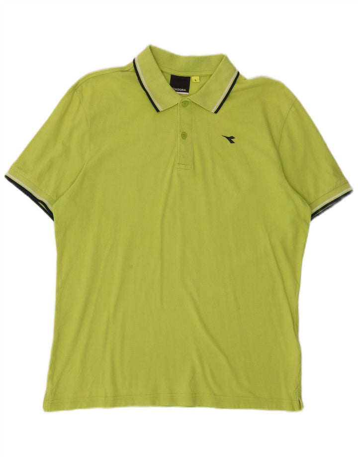Polo DIADORA Uomo Large Verde Cotone
