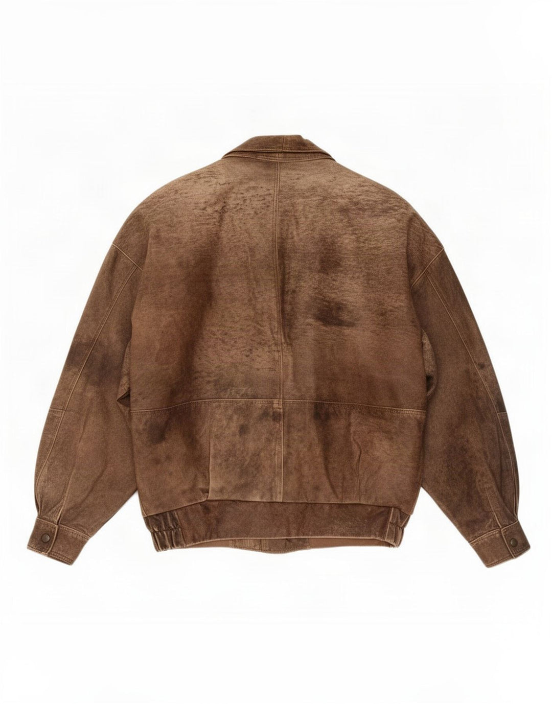Giacca in pelle vintage da uomo UK 42 XL Marrone