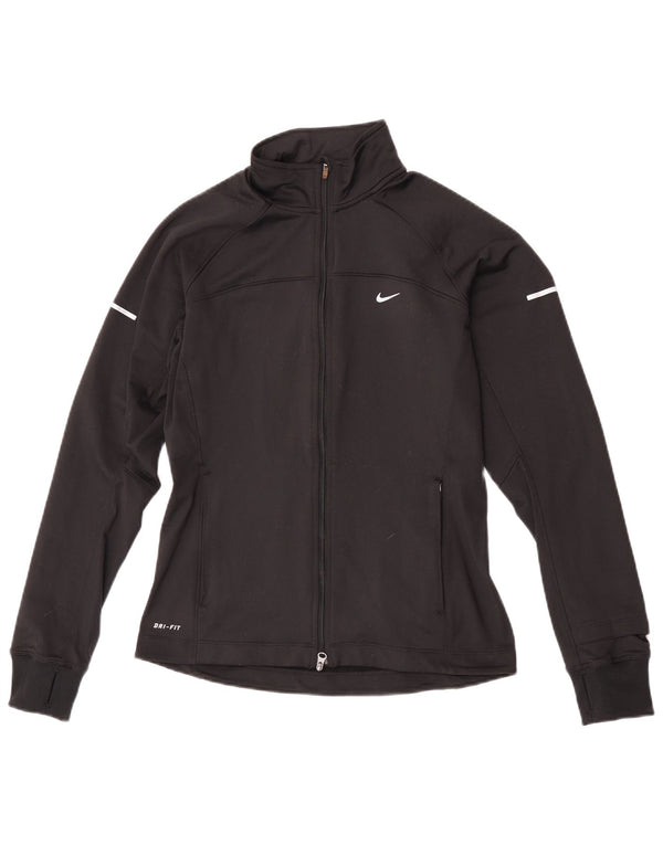 Giacca da tuta da donna Nike Dri Fit Top Jacket UK 10 Small Nero Poliestere