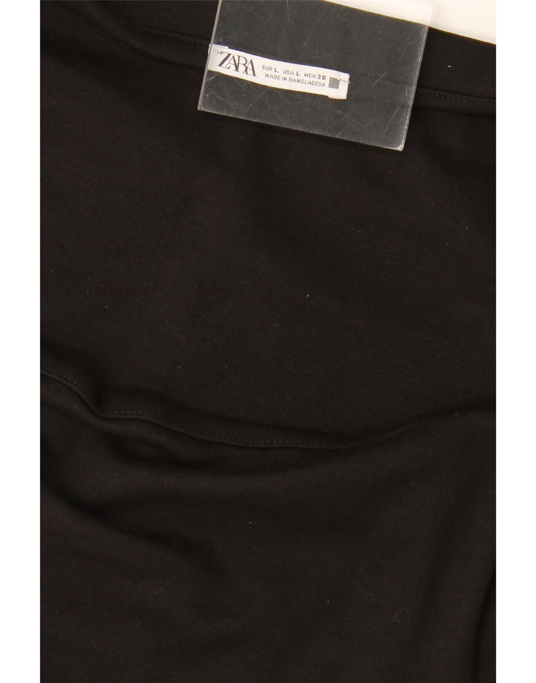 Vestito lungo a maniche lunghe da donna ZARA UK 14 grande nero