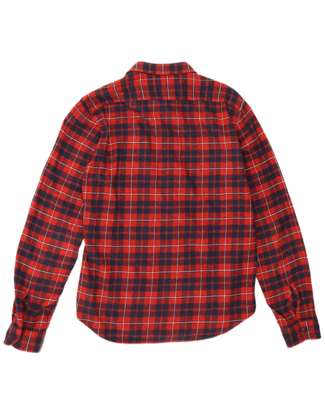 REPLAY Camicia da uomo in flanella XL in cotone a quadri rossi