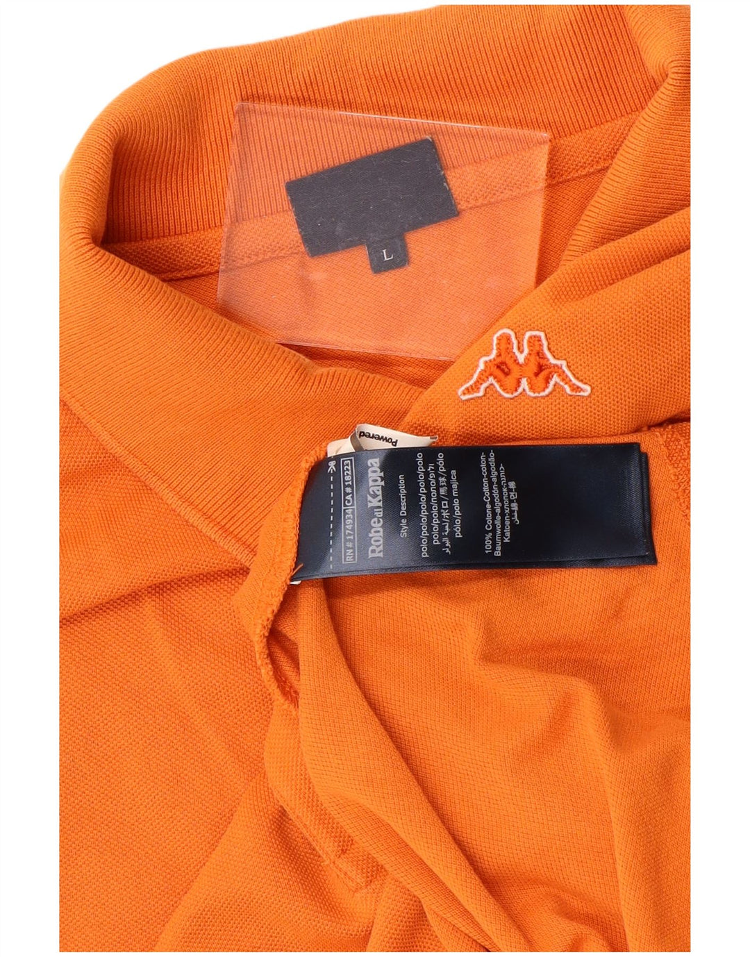 Polo Uomo KAPPA Large Arancione Cotone