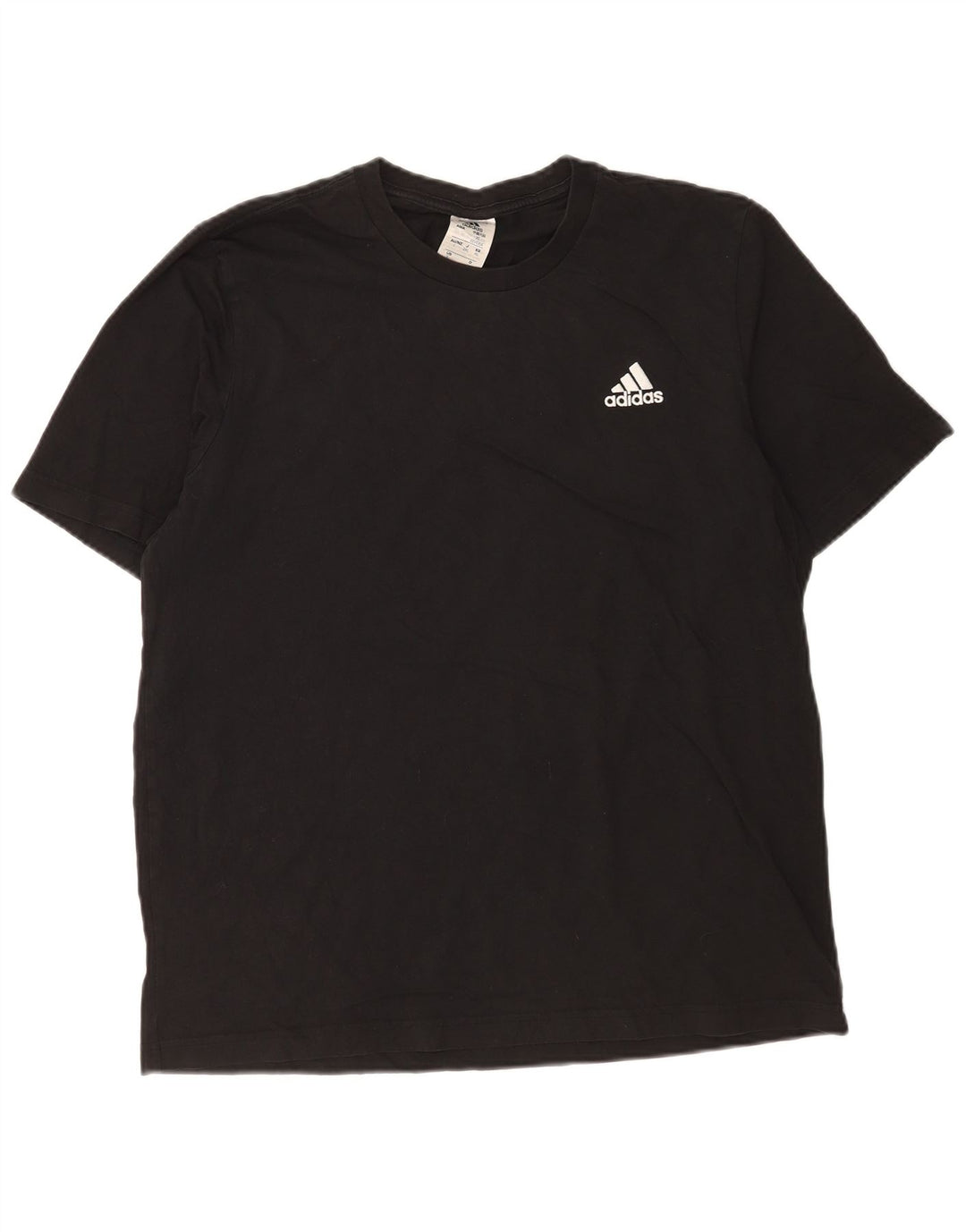 Maglietta Adidas da uomo Top Large in cotone nero