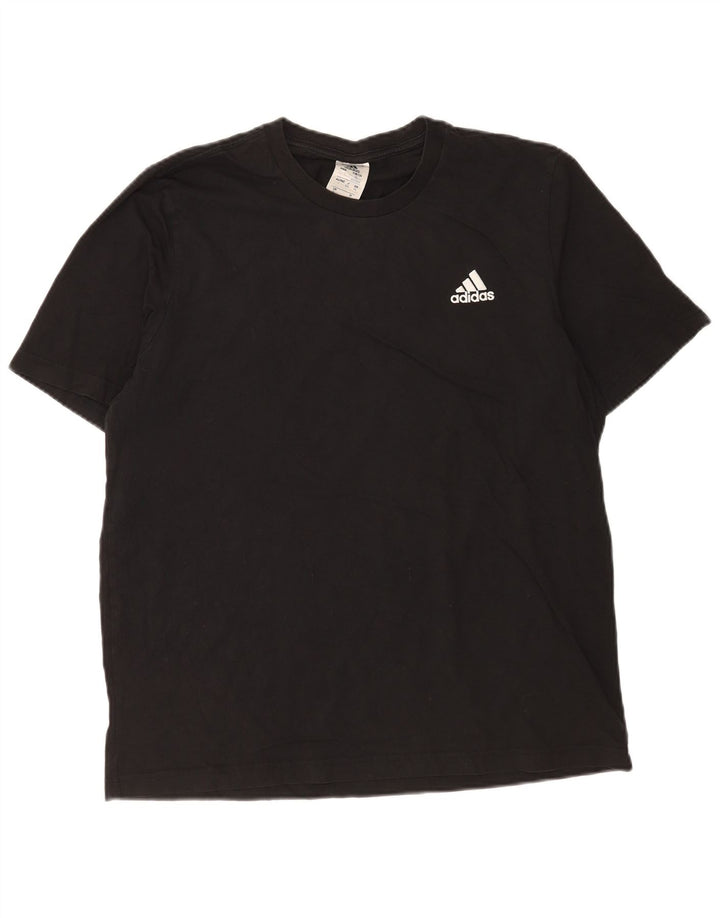 Maglietta Adidas da uomo Top Large in cotone nero