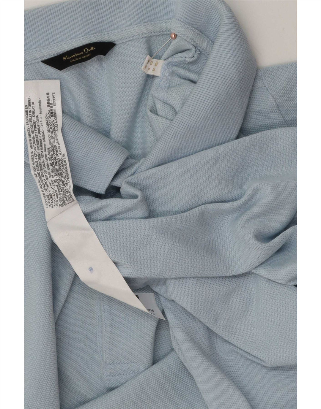 Polo da uomo Massimo Dutti XL in cotone blu