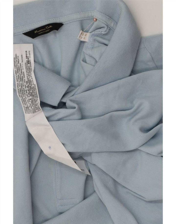 Polo da uomo Massimo Dutti XL in cotone blu