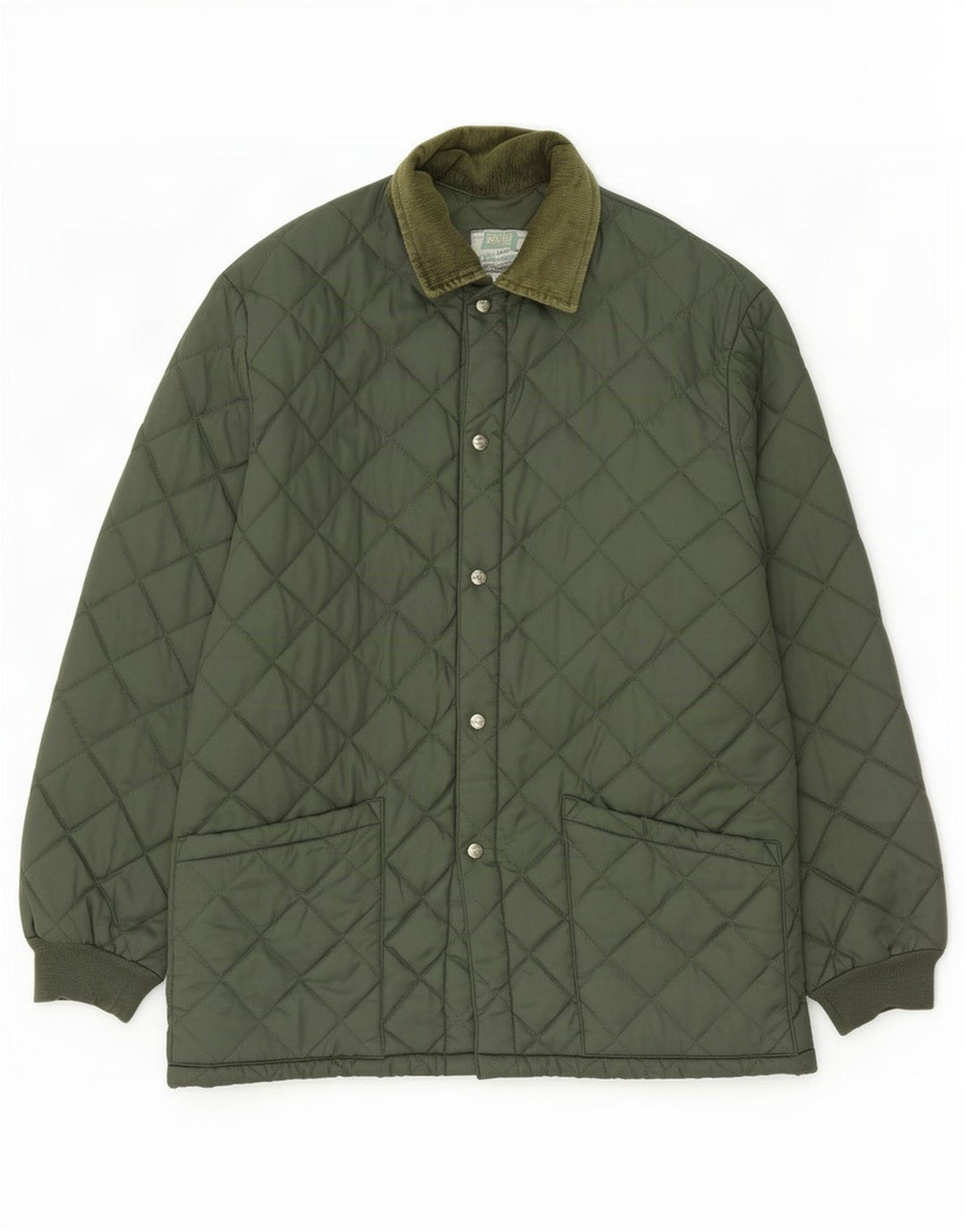 Giacca trapuntata oversize da uomo Rifle UK 36 Small Verde Poliammide