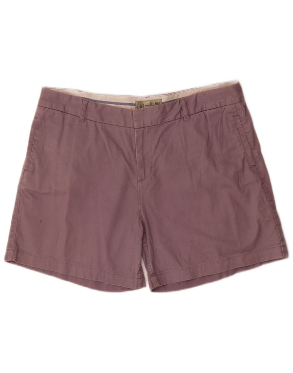 Pantaloncini chino da donna Fat Face UK 16 Large W36 Cotone viola