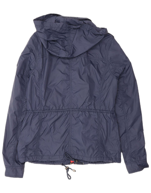 Giacca antipioggia militare con cappuccio da donna Tommy Hilfiger UK 14 medio blu navy