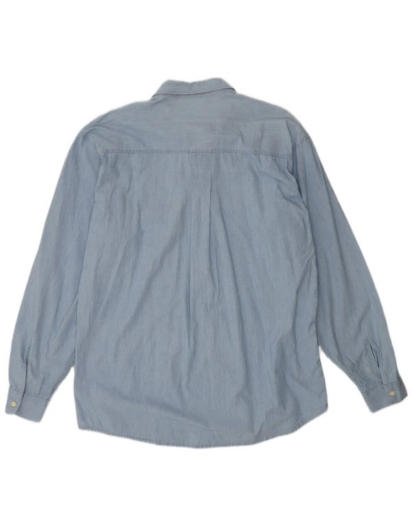 Camicia Carrera Uomo XL Cotone Blu