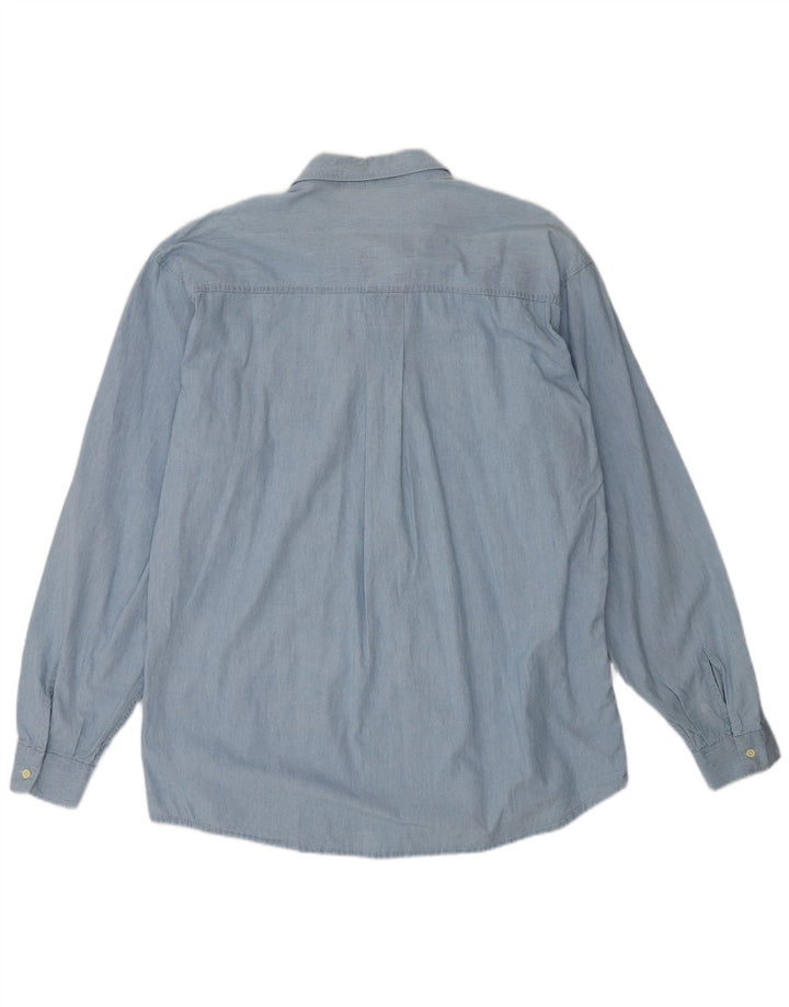 Camicia Carrera Uomo XL Cotone Blu