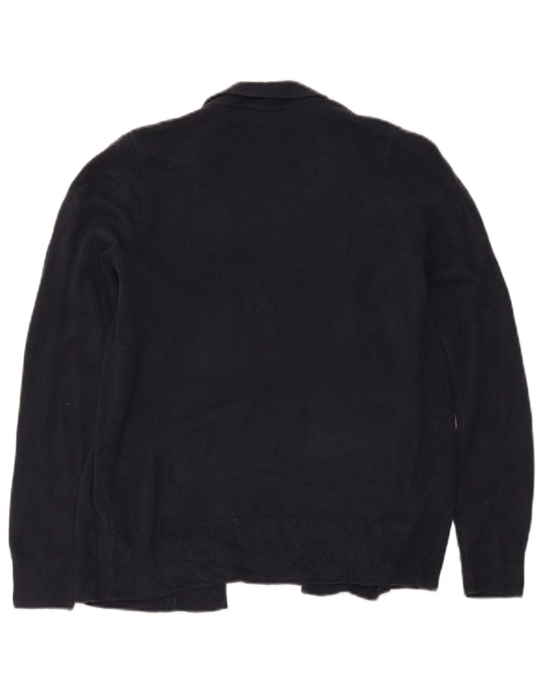 Maglione cardigan aperto da donna Marks & Spencer piccolo acrilico blu navy