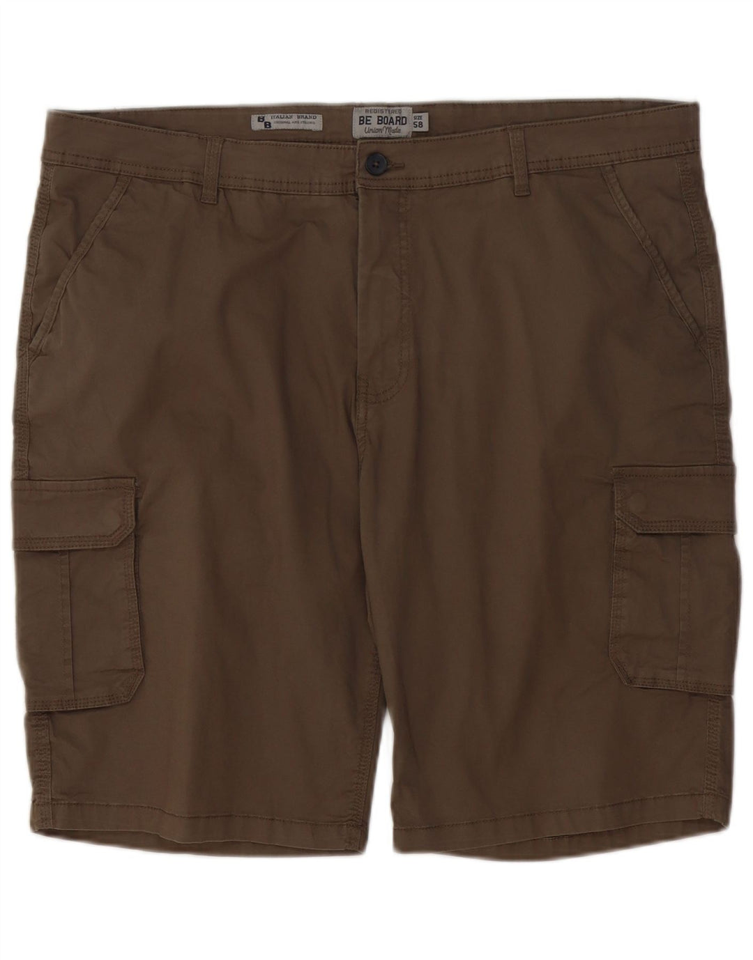 Pantaloncini cargo vintage da uomo W40 XL in cotone marrone