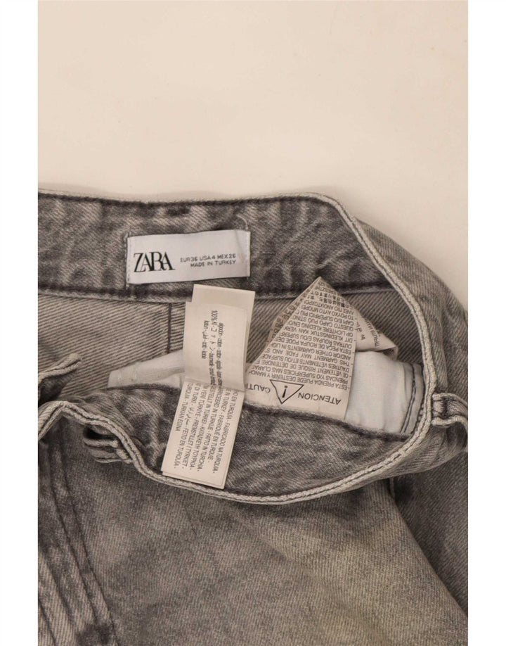 Jeans Bootcut da donna Zara EU 36 XS W26 L33 Cotone grigio