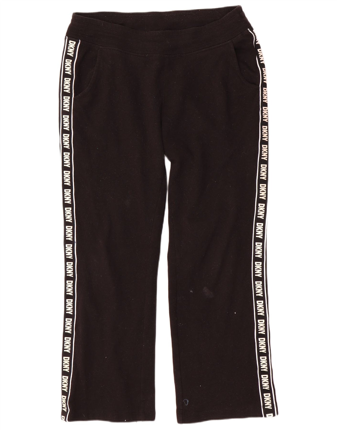 Pantaloni da tuta con grafica Dkny da donna UK 14 cotone medio nero