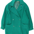 Cappotto Doppiopetto Oversize da Donna Franco Ancona IT 46 Large in Lana Verde