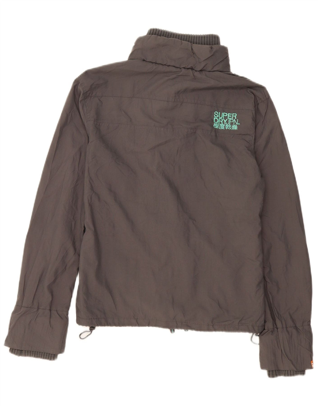 Giubbotto bomber da donna Superdry UK 16 grande nylon grigio