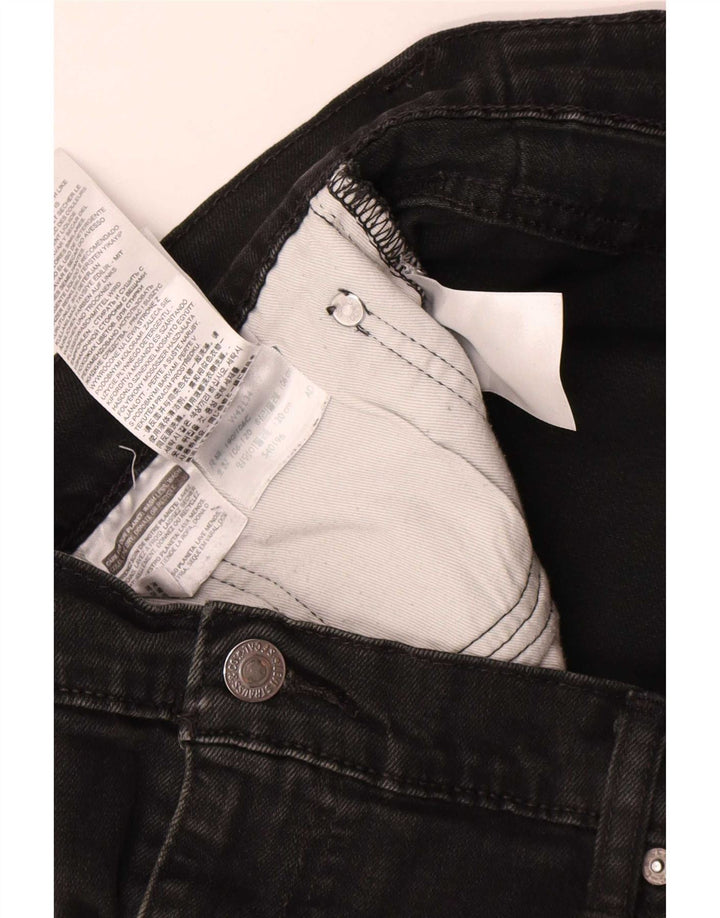 Jeans dritti da uomo Levi's W42 L31 cotone nero
