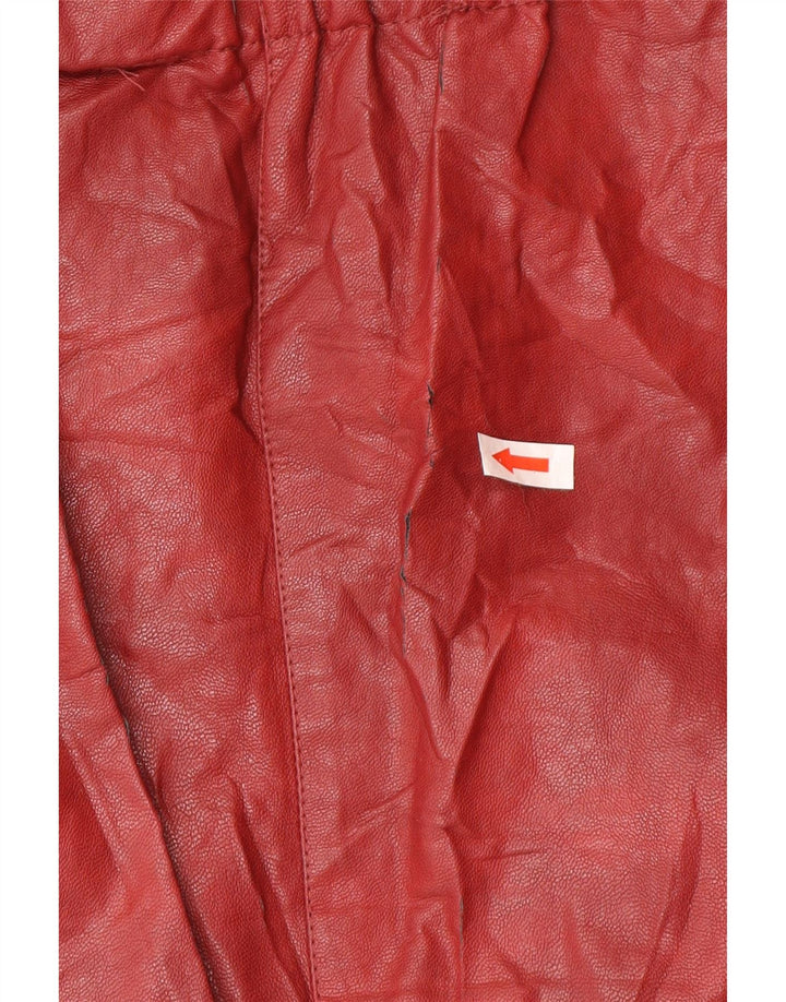 Gonna in pelle Zara da donna piccola W26 bordeaux