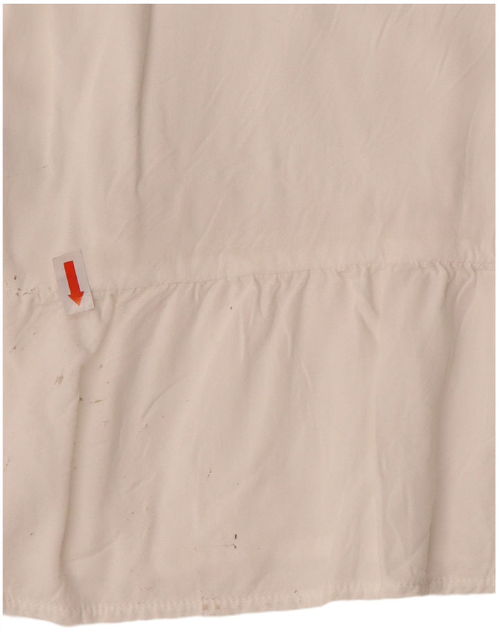 Camicetta senza maniche da donna Levi's UK 10 Small Rayon bianco