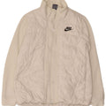 NIKE Womens Padded Jacket UK 10 Small White Polyester