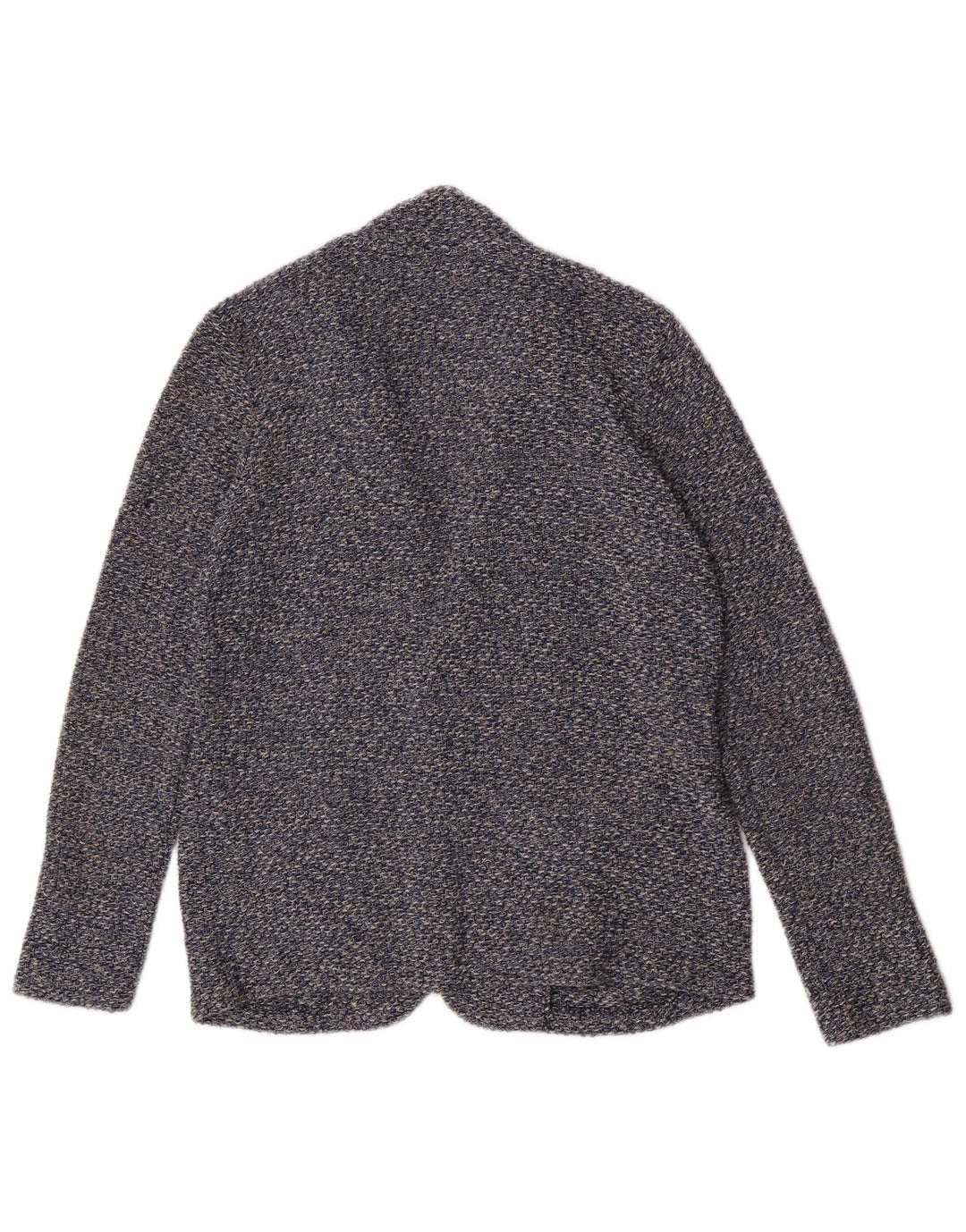 Giacca blazer a 2 bottoni lavorata a maglia da bambino Zara 13-14 anni in cotone screziato blu