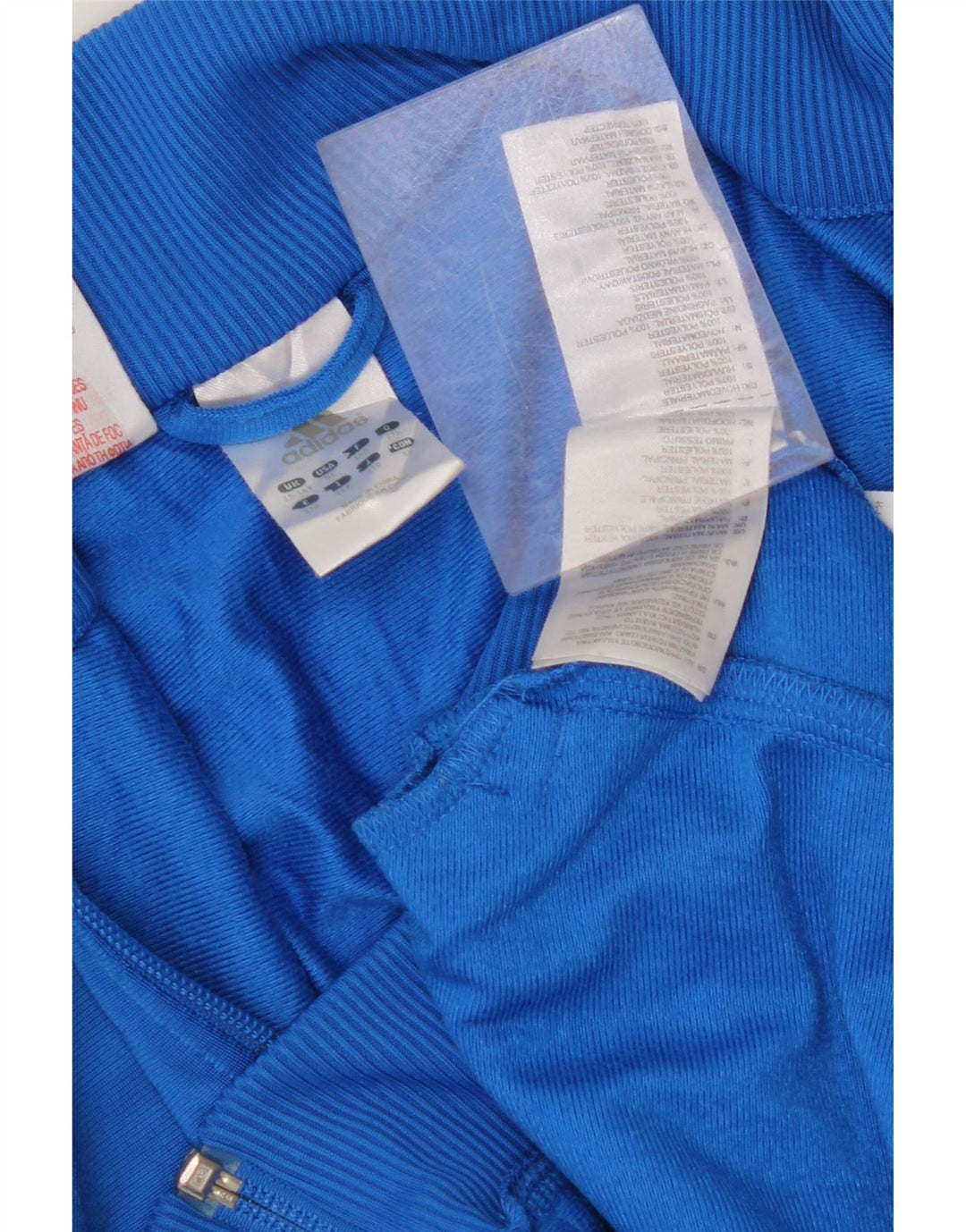 Giacca da tuta ADIDAS da ragazzo 15-16 anni in poliestere color block blu