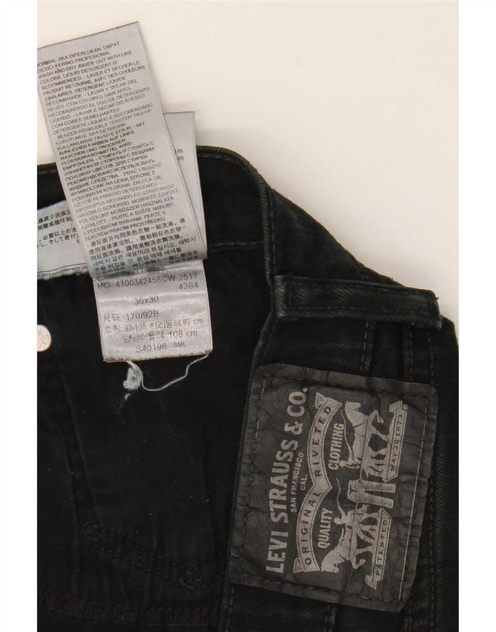 Jeans corti da uomo Levi's W36 L25 cotone nero