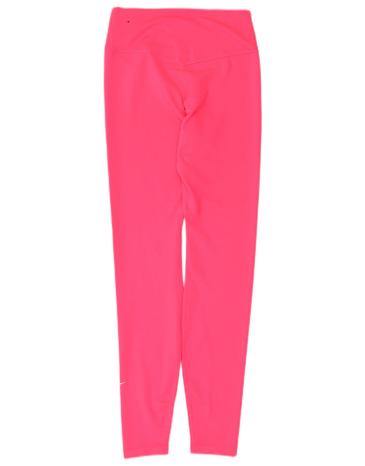 Leggings Nike Dri Fit da donna UK 10 piccoli poliestere rosa