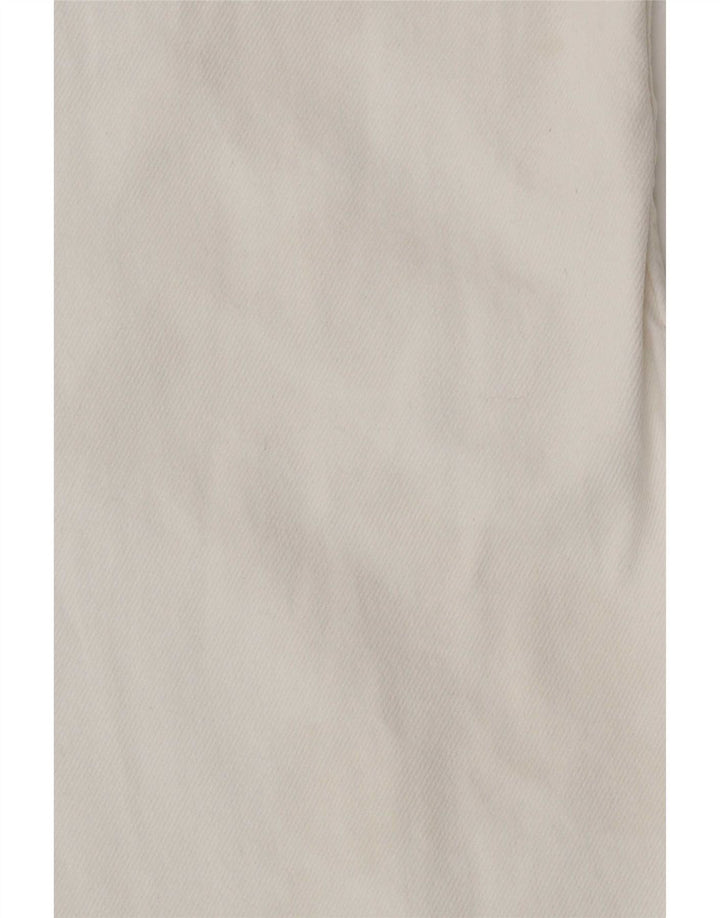 Jeans Zara da donna a vita alta a gamba larga EU 40 medio W30 L29 bianco