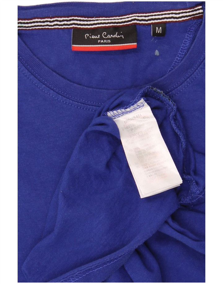 T-shirt da uomo Pierre Cardin Top in cotone blu medio